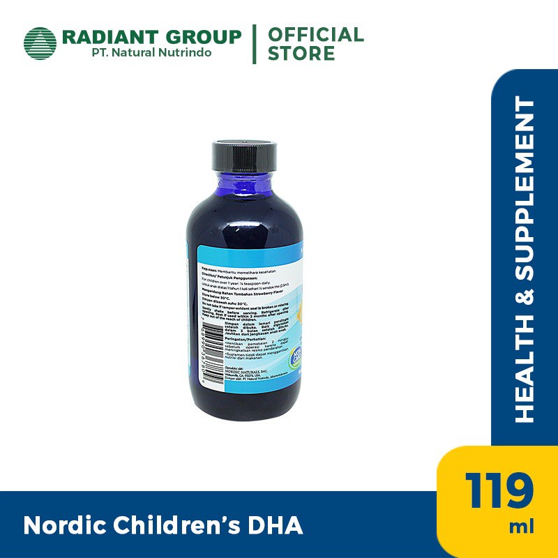 NORDIC NATURALS CHILDREN'S DHA 119ML - STRAWBERRY TASTE