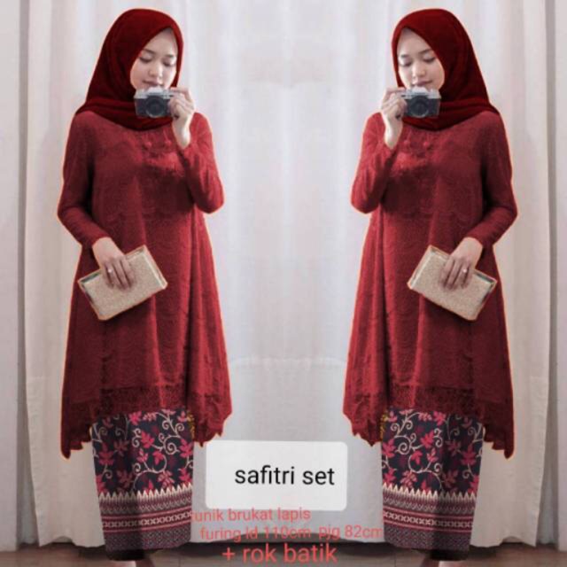 RESTOCK 8 warna Set Safitri Kebaya Adelia / Kebaya tunik wanita modern terbaru