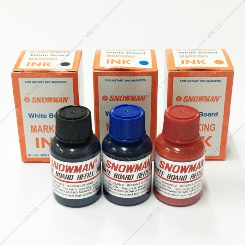 

refill ink snowman | isi ulang tinta spidol whiteboard marking ink | bisa dihapus