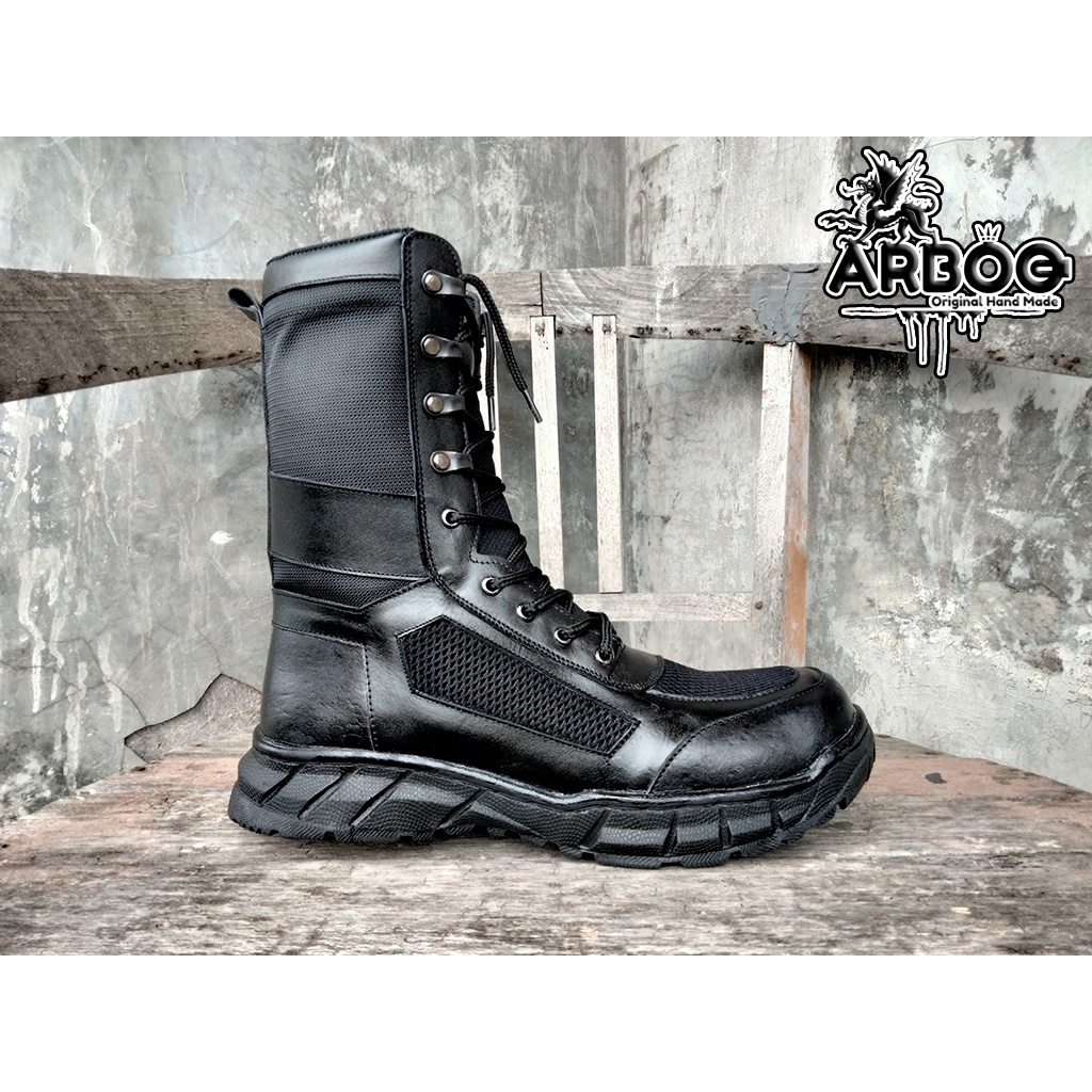 SEPATU PDL BOA 2 ARBOO Sarang Tawon Jatah TNI POLRI Terbaru Safety Boots BRIMOB Berkualitas Baik 100