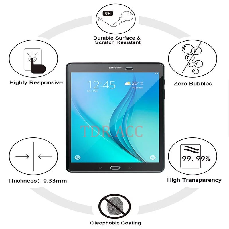 TG TAB BENING SCREEN PROTECTOR TEMPERED GLASS SAMSUNG TAB A8'' 2015 WITH S PEN / P355/ T350