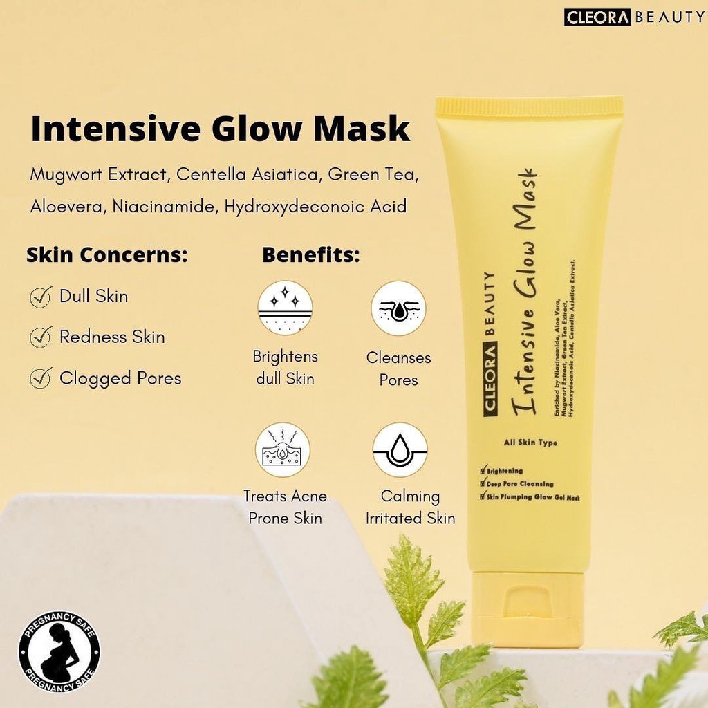 CLEORA BEAUTY  Intensive Glow Mask ORIGINAL BPOM