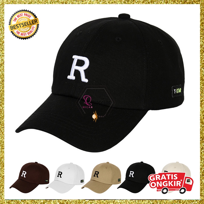 Topi Baseball Pria Wanita Dewasa Distro Model Huruf R T-STAR Casual Cap Sport fashion Import TTT