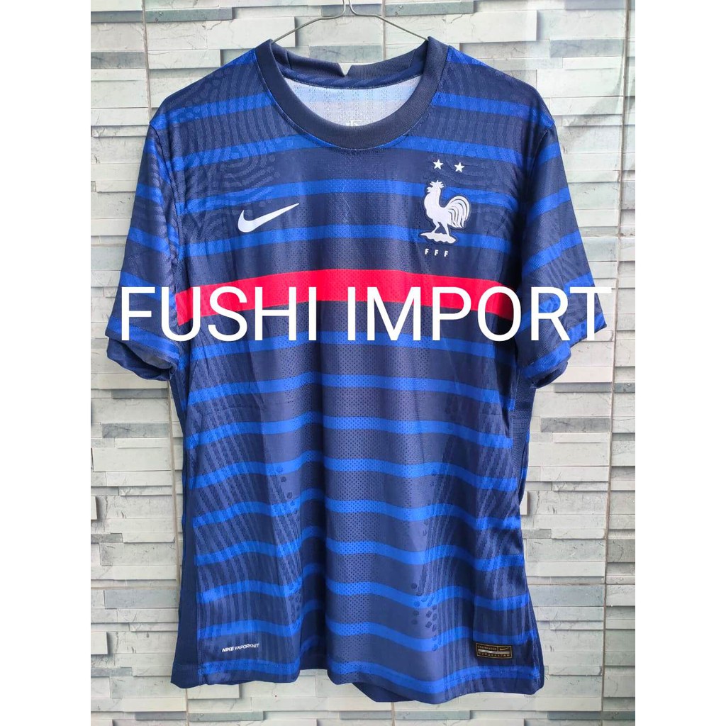 HQ PLAYER ISSUE - JERSEY BOLA PERANCIS HOME EU 2021 VAPORKNIT HIGH QUALITY IMPORT