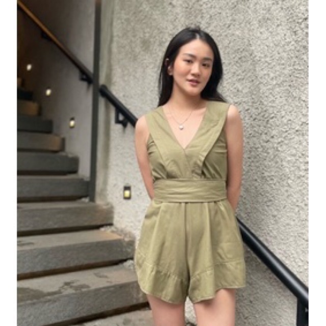 DAISY SUIT + BELT / jumpsuit wanita / jumsuit wanita / jumpsuit wanita korea / jumpsuit setelan wani