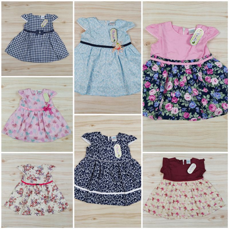 PIPINIKO dress baju anak cewek bayi perempuan lucu murah bagus 0 1 2 3 4 6 7 8 10 11 12 18 24 bulan