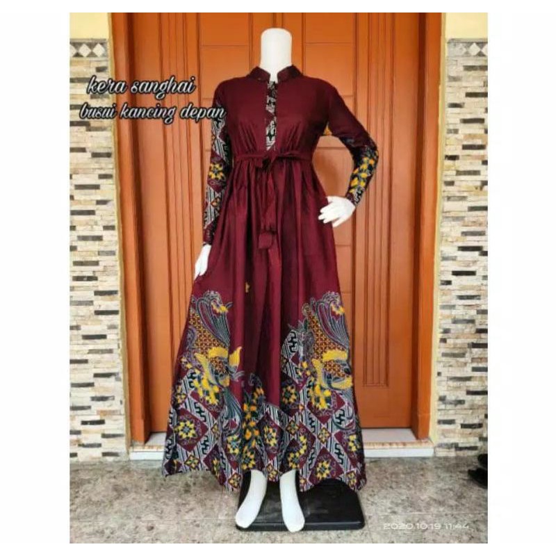 GAMIS BATIK MANGGAR,SEKAR,CANTIK, KUBIS,KUPU,PADI,DAUN/COD-Kenari Abang