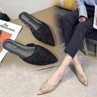 Baotou sandal  wanita musim panas busana hak  rendah  memakai 