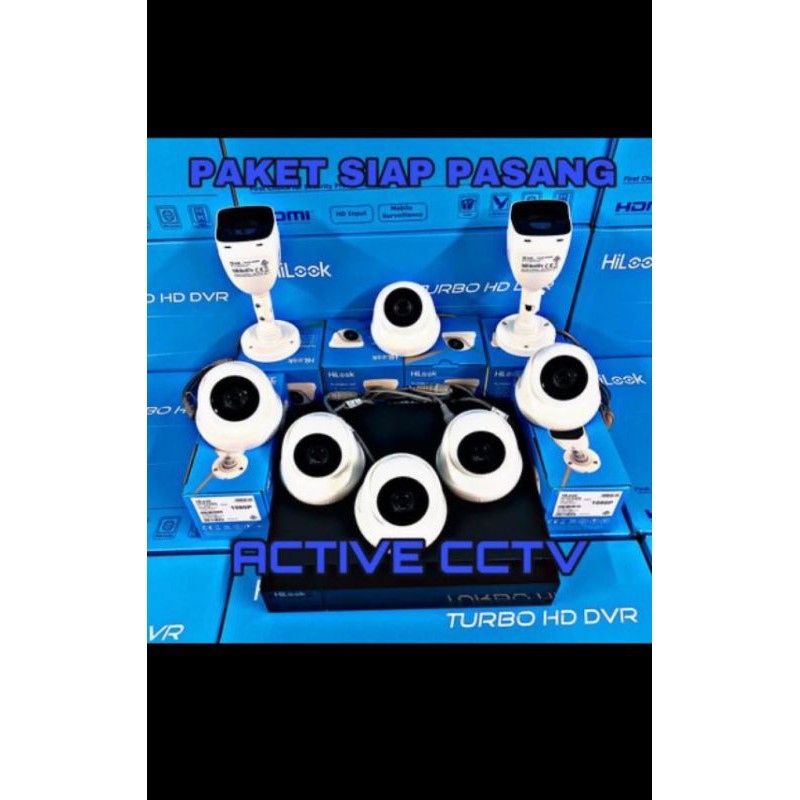 PAKET KAMERA CCTV HILOOK 5MP 8 CAMERA 8 CH CHANNEL