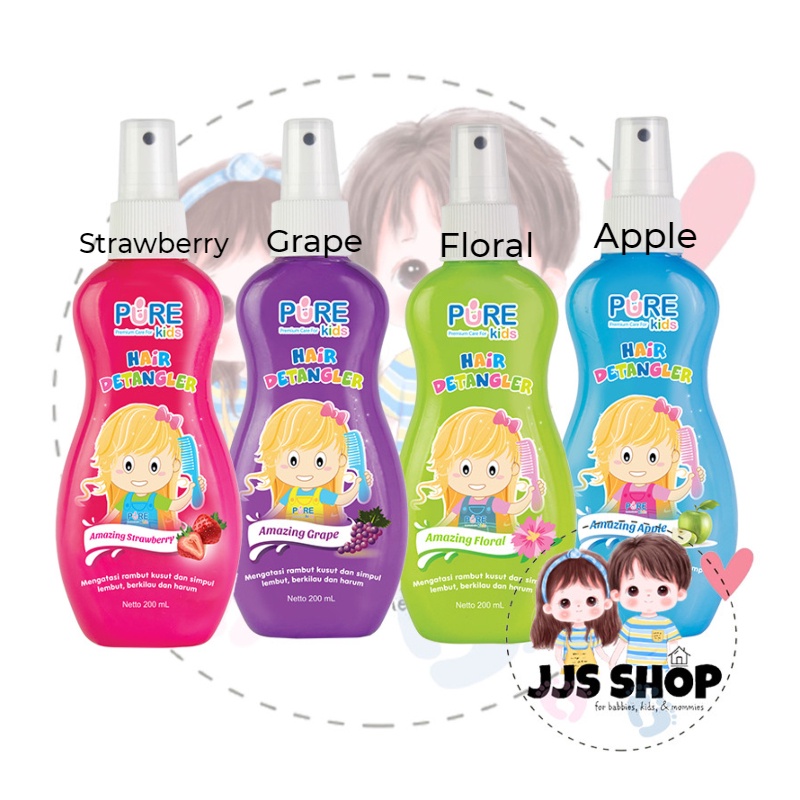 PURE KIDS PUREKIDS HAIR DETANGLER 200ML / Spray Perawatan Rambut Anak