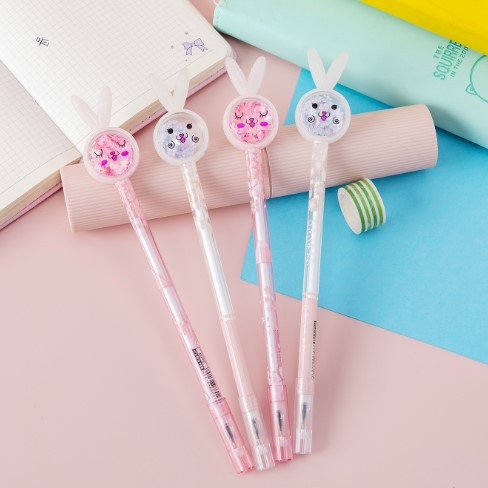 

Pulpen Gel Gliter Warna Hitam Bunny Lucu dan Unik