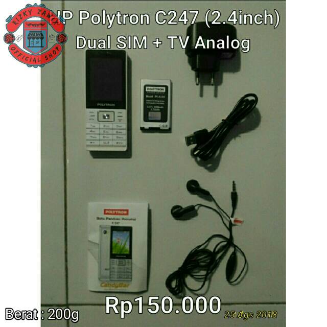 HP Polytron C247 (2.4inch) Dual SIM + TV Analog