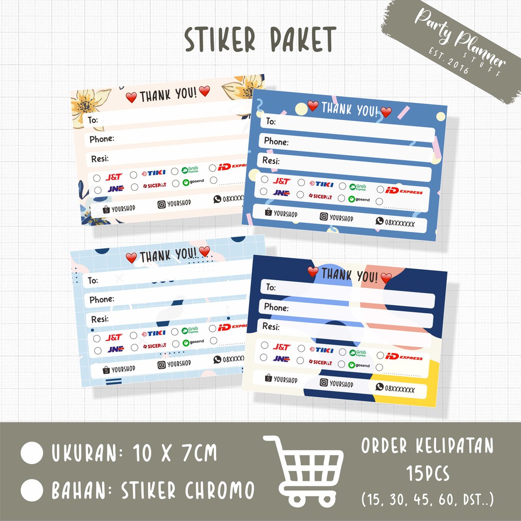 

Stiker kirim / label alamat kirim / stiker alamat kirim / label pengiriman paket / stiker olshop