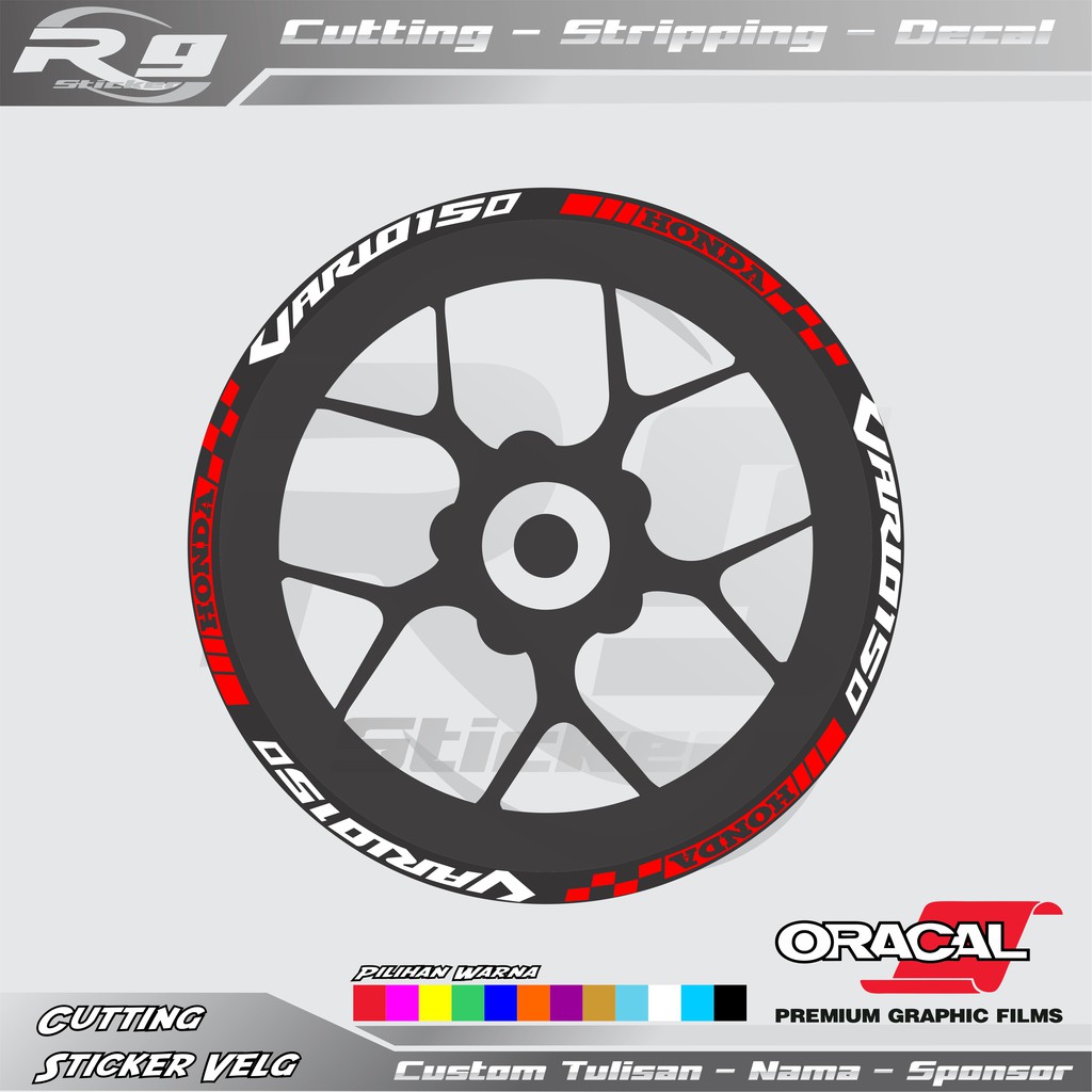 lis stiker variasi velg vario 150 terbaru