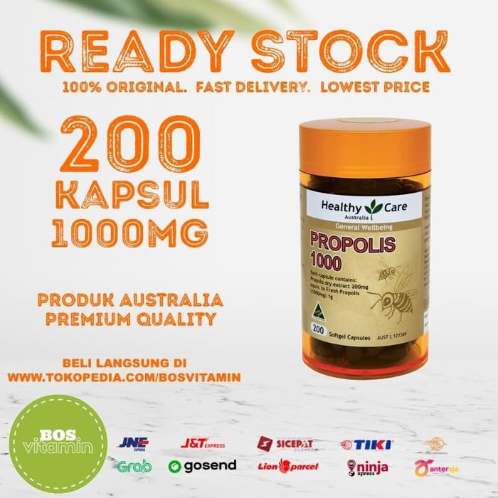 Ready Stock - Healthy Care Propolis 1000Mg - 200 Kapsul-KEMASAN BARU