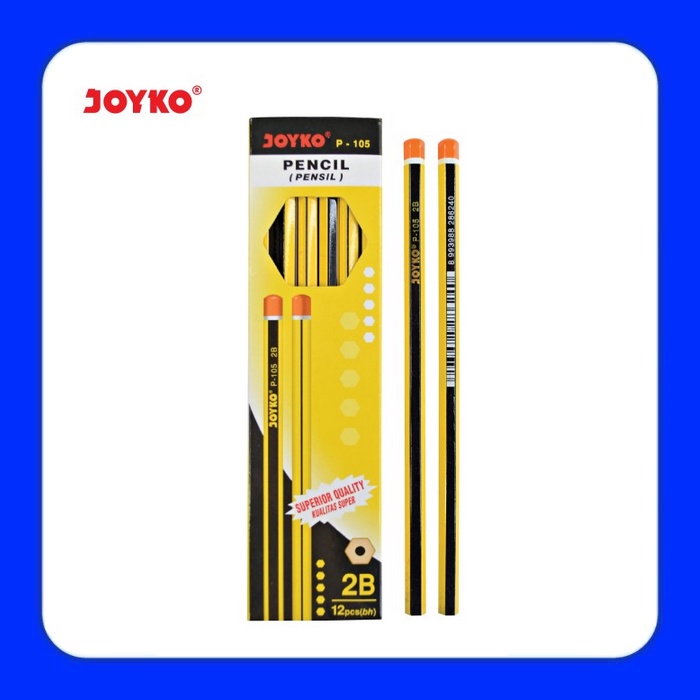 

JOYKO Pensil 2B P 105 Untuk Komputer 1 Pak - 12 Pcs