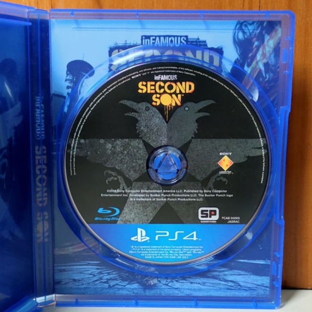 Infamous Second Son PS4 Kaset Infa Mous Seconds Son Playstation PS 4 5 CD BD Game Infamos Infamus Reg 3 reg3 Games Original Ps4 Ps5 Region 3 Asia