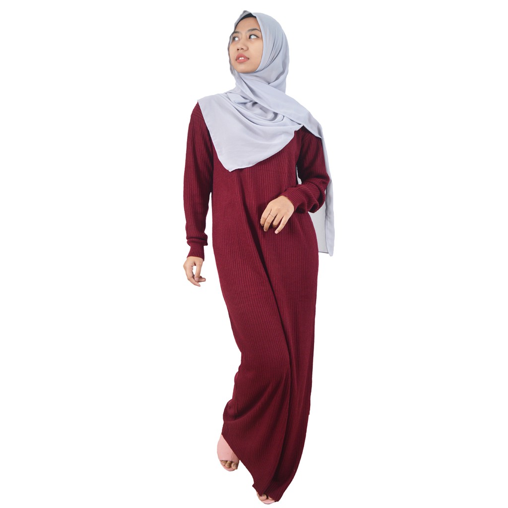 LONG DRESS PREMIUM / MEDARI LONG KNIT / Boxy Dress / Gamis Rajut / Dress Rajut Boxy Rajut