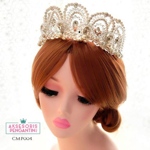 [READY STOCK] CROWN MAHKOTA WEDDING AKSESORIS RAMBUT HEADPIECE PENGANTIN CMP004