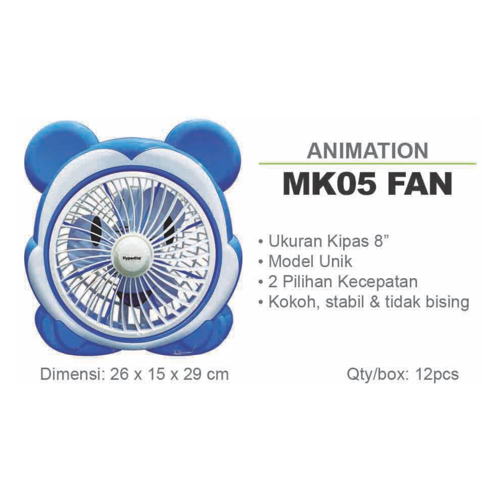 KIPAS KARAKTER HYPERLITE MICKEY MOUSE NEW