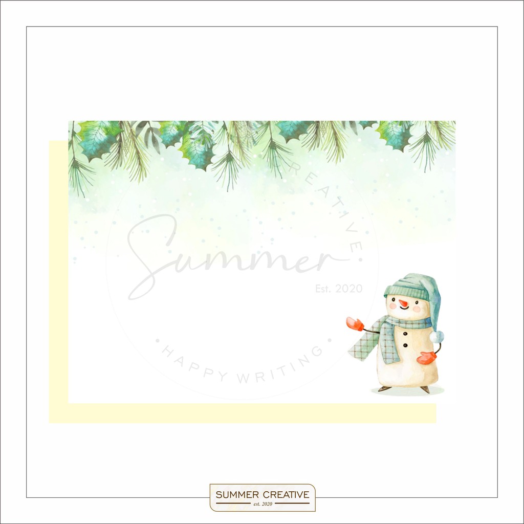 

Personalized Blank Card / Blank Note - XN04 / Thank You Card / Note / Kartu Polos / Kartu Ucapan