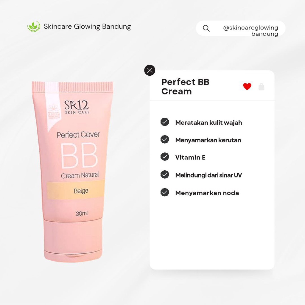 Perfect BB Cream Natural Beige Moisturizing Foundation Menutupi Noda Wajah Meratakan Warna Kulit Wajah Alas Bedak