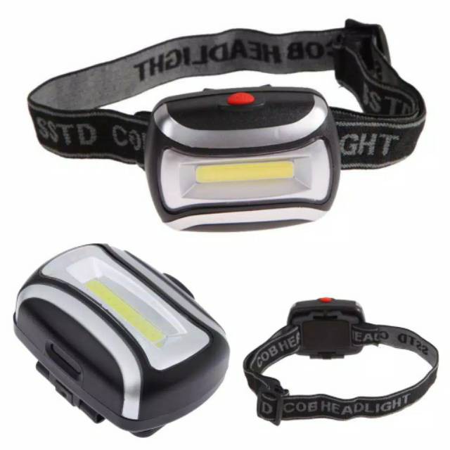 Headlamp Flashlight Waterproof LED 3 Modes COB Headlight