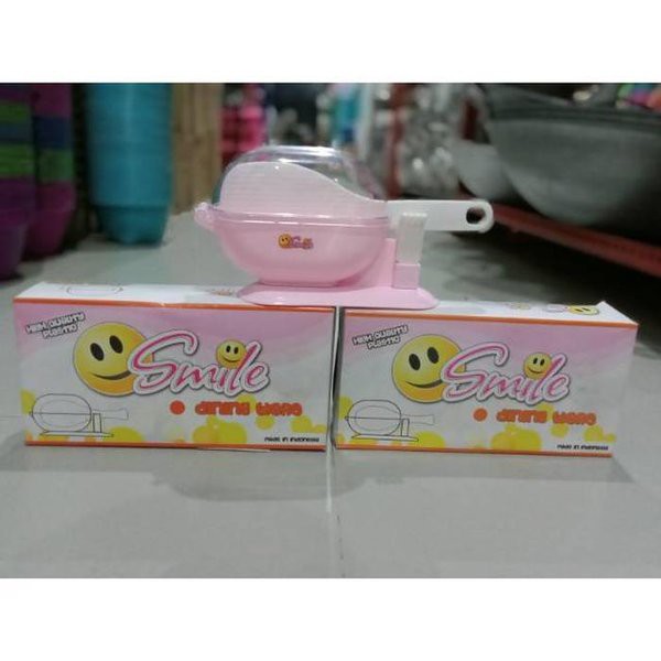 Centong Entong Sendok Nasi Plastik Tempat Tutup MCS SMILE Box Warna Warni