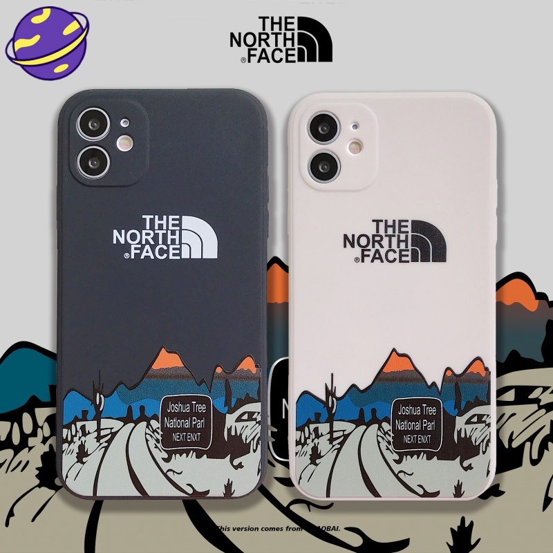 Soft Case Silikon Desain Brand North Face Untuk IPhone 14 13 12 11 Pro Max X XR XSMAX 7 8 Plus SE2020