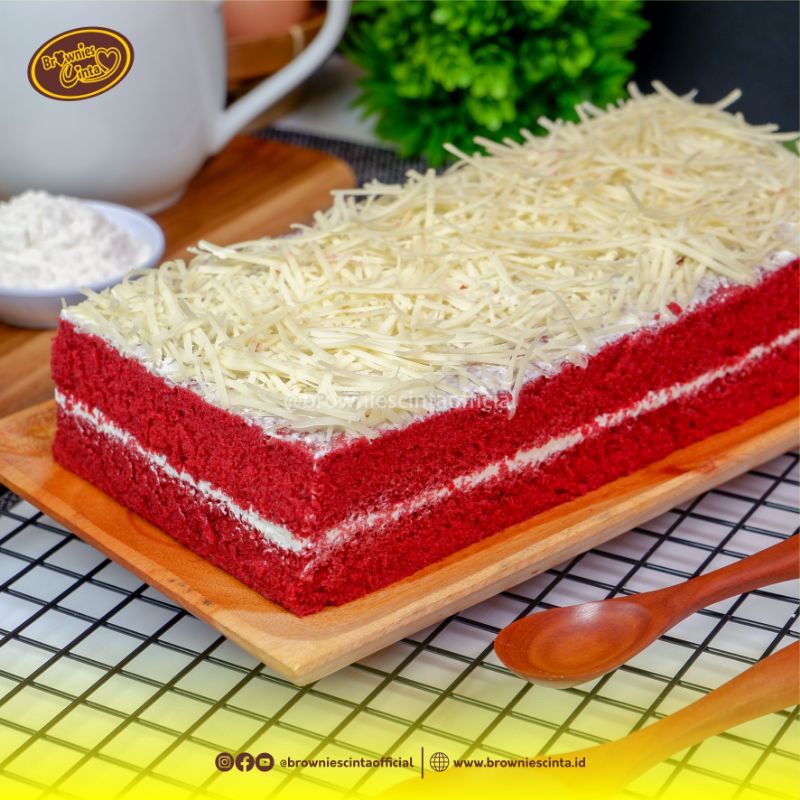 Red Velvet Cake Brownies Cinta