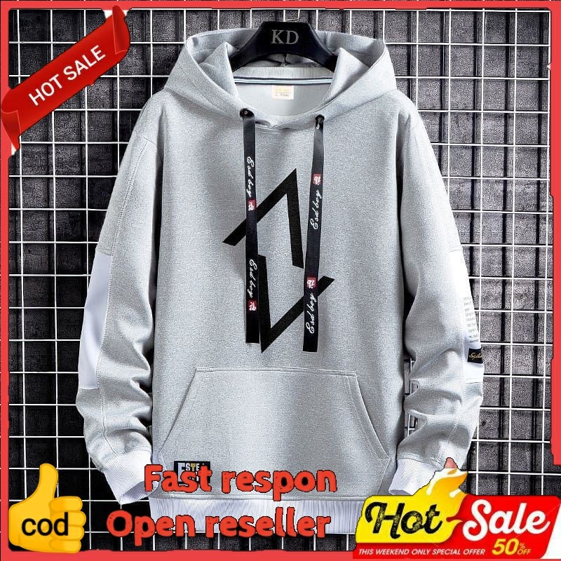 Sweater Hoodie Cowok AV   Hodie Fleece Jumper AV Kekinian