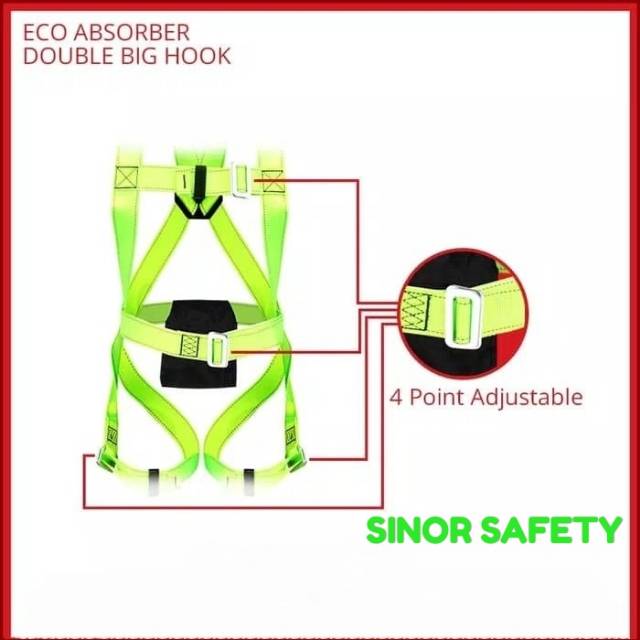 Full Body Harness PITHON Absorber Double Big Hook GOSAVE