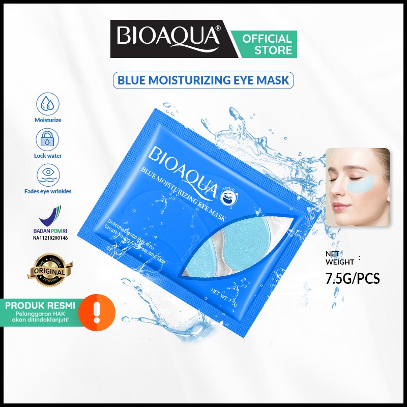 ⭐️ Jendela Kosmetik ⭐️ ( BPOM ) Bioaqua Eye Mask Moisturizing / Masker Mata / Masker Bioaqua / Bioaqua Masker / Mask Bioaqua / Bioaqua Mask / Masker Mata Bioaqua / Bioaqua Eye Mask