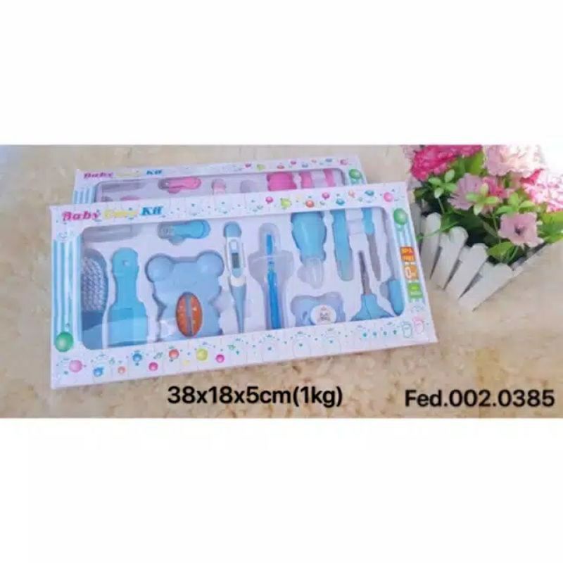 Gunting kuku bayi set komplit BPA free isi 8 - 10 - 13 / Perlengkapan bayi-Warna cowok