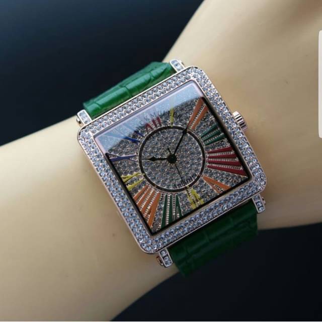 Jam tangan cewek frank muller kulit