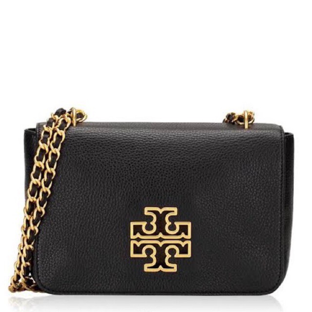 Tory burch tb britten shoulder bag adjustable black