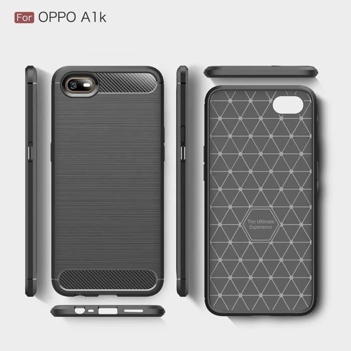 OPPO A1K/A3S/A5S CASE SOFTCASE IPAKY CARBON, CASE BLACK CARBON