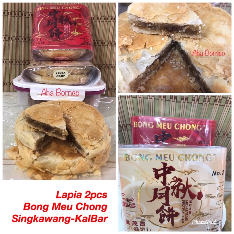

Lapia 2pcs Bong Meu Chong BMC Singkawang / Kue Bulan Tausa Gojin Mooncake / Bakpia Halal Pok Khok