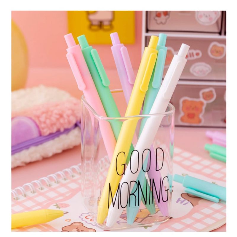 

Pulpen Gel Pastel Macaron Tinta Hitam 0.5 mm / Gel Pen Pastel Macaron Black Ink 0.5 mm