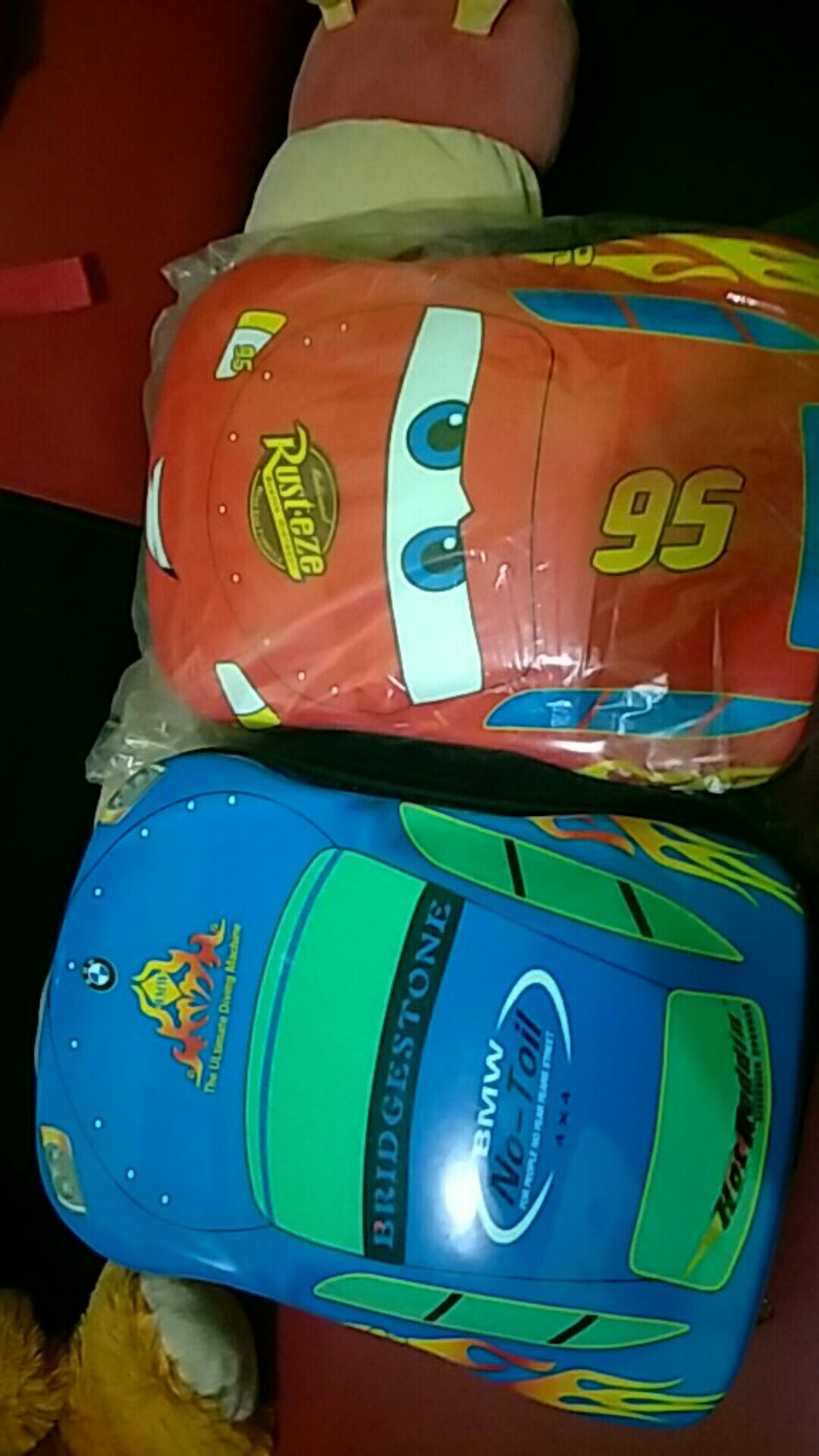  1 KG 3PCS Tas  PVC Anak Sekolah  Karakter Imut Bentuk  