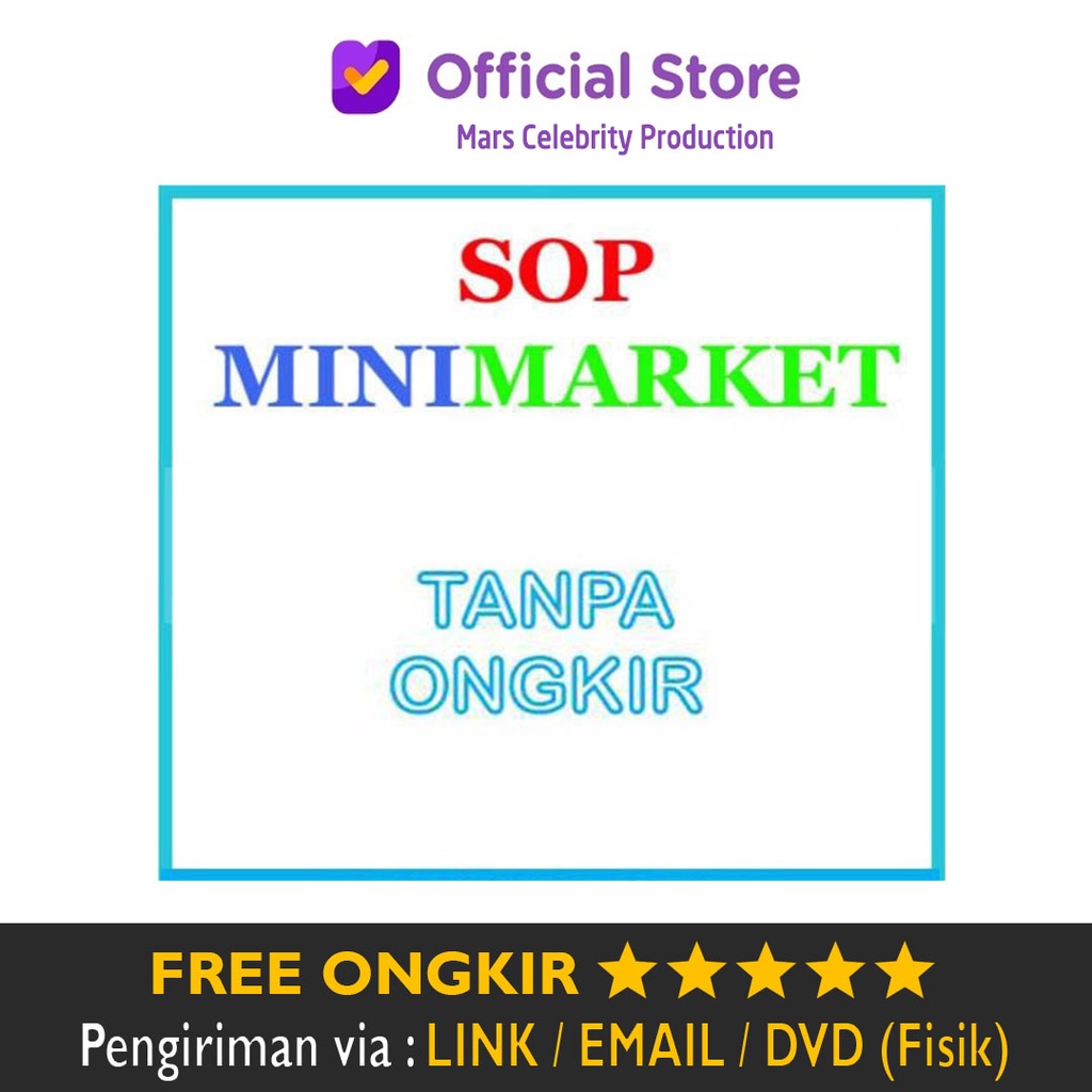 bundle sop minimarket flowchart jobdesc job desk panduan standarisasi toko