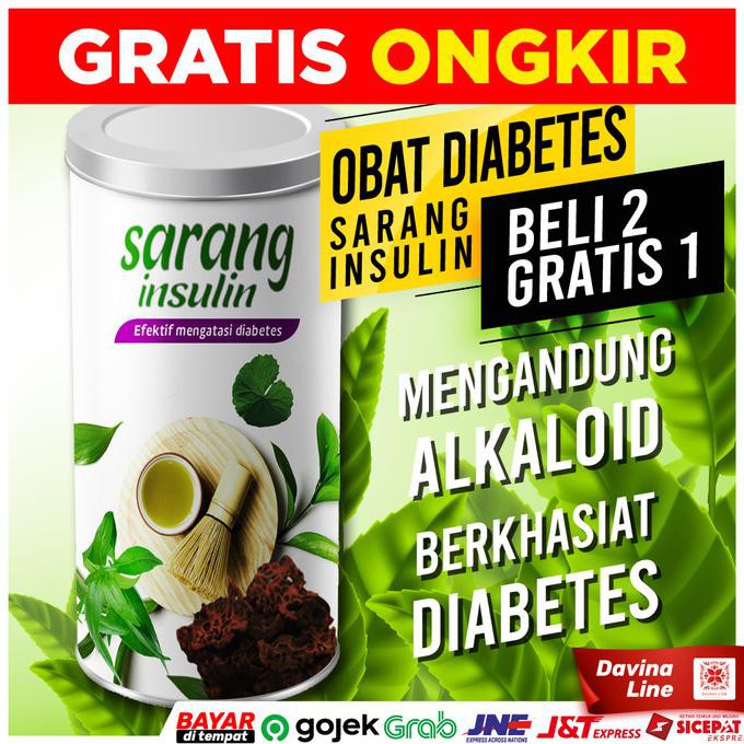 Obat Diabetes Gula Darah Kencing Manis Herbal Alami Teh Sarang Insulin Shopee Indonesia