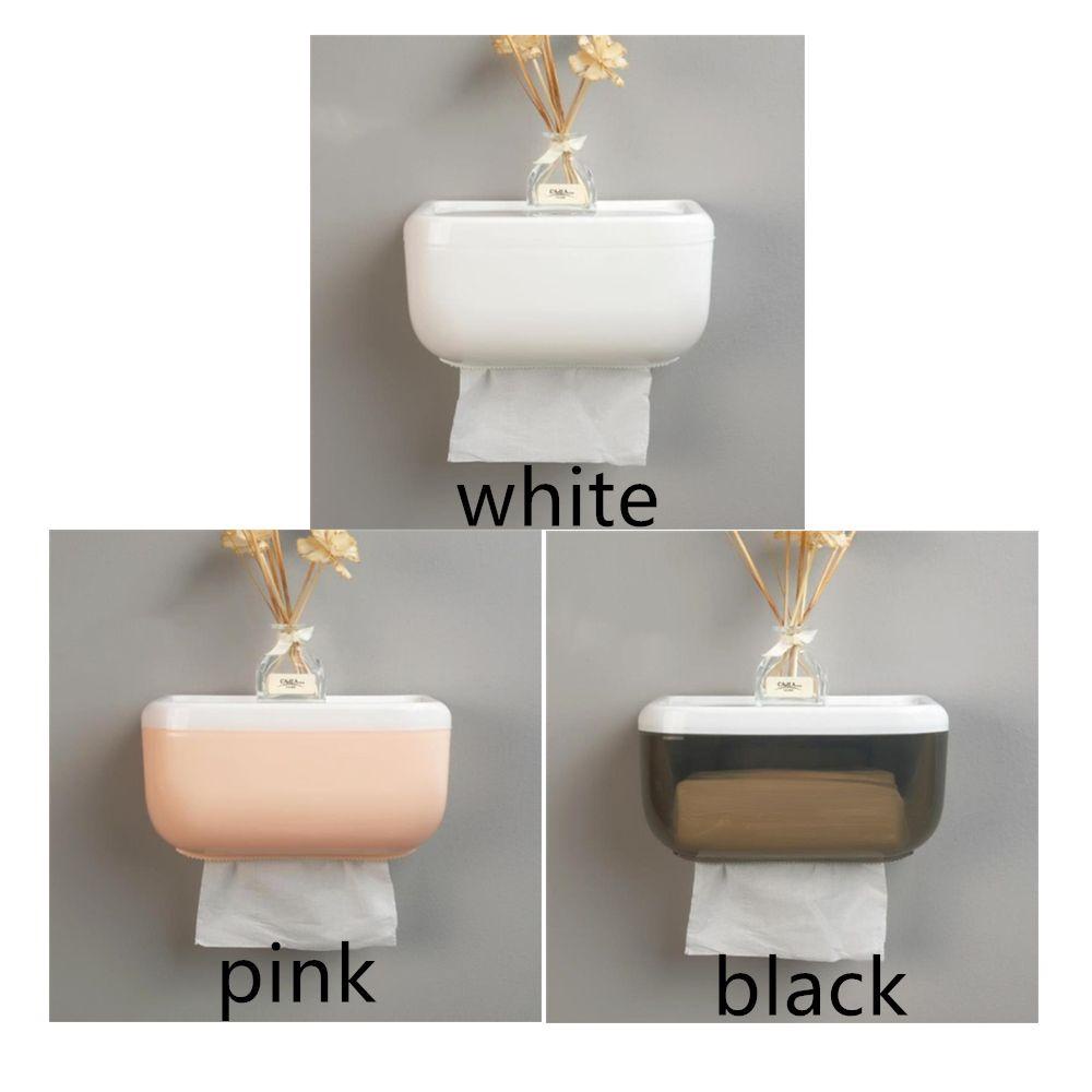 Populer Roll holder Paper Organizer Kotak Penyimpanan Tempel Dinding Kertas