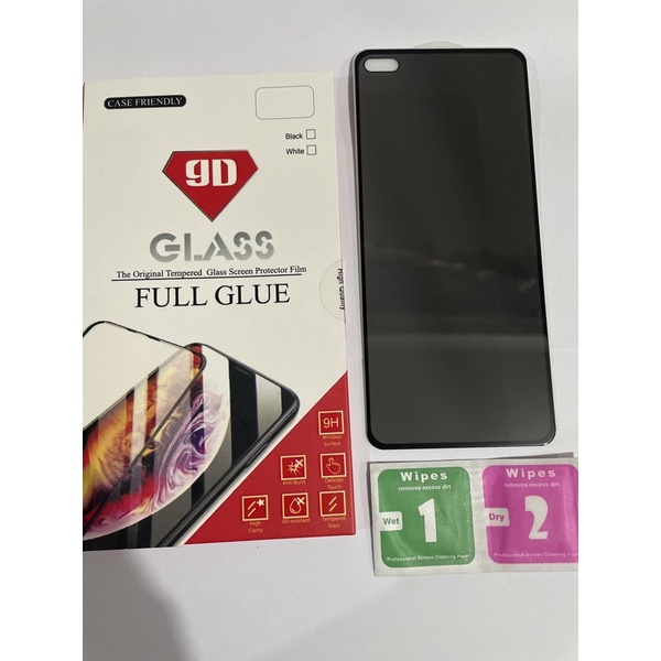 [Anti SPY] Infinix Note 8 Anti Spy Anti Gores Layar Privacy FULL Tempered Glass Full Cover Ceramic SPY