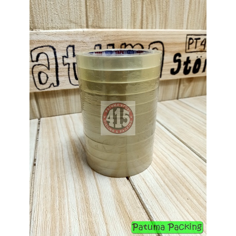 

Solasi Bening 12mm Lakban Tri Tape Solatip Murah