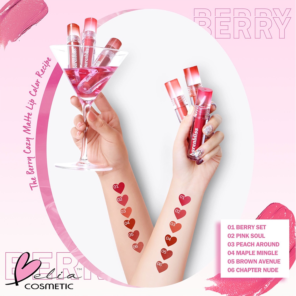 ❤ BELIA ❤ BNB Barenbliss Berry Makes Comfort Lip Matte | Lip Cream | Lip Velvet | Lipstick | BPOM
