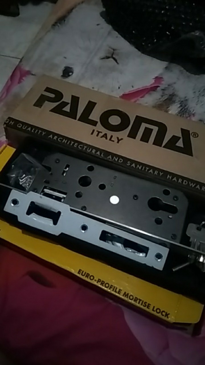 Mortise Lock Set Paloma Standard Roller 40mm + Cylinder Sss Msp 192