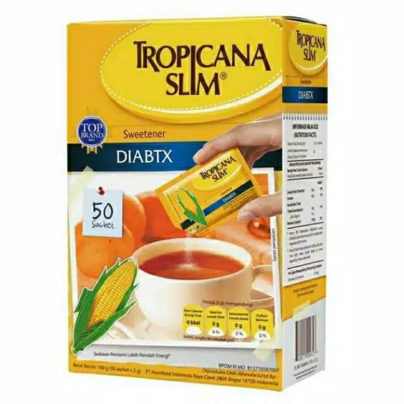 

Tropicana Slim Sweetener Classic / DIABTX 25's - 50's