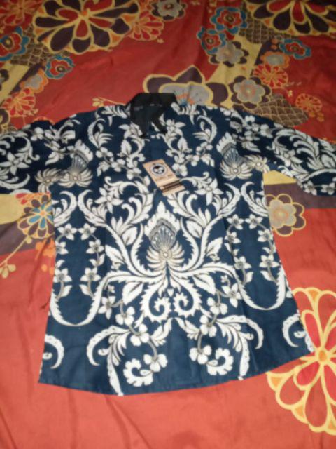 Kemeja Batik Anak Laki-laki Motif Ghurdosakti Ii Warna Navy,baju Anak,batik Anak