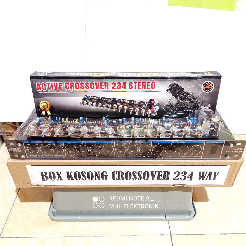 Kit Active Crossover 234 Stereo Plus Box 234 Way